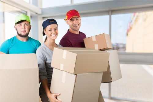 Careful packing and loading for a Surrey Quays house move
