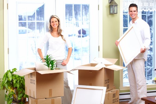 Packing boxes and furniture for self storage in Surrey Quays